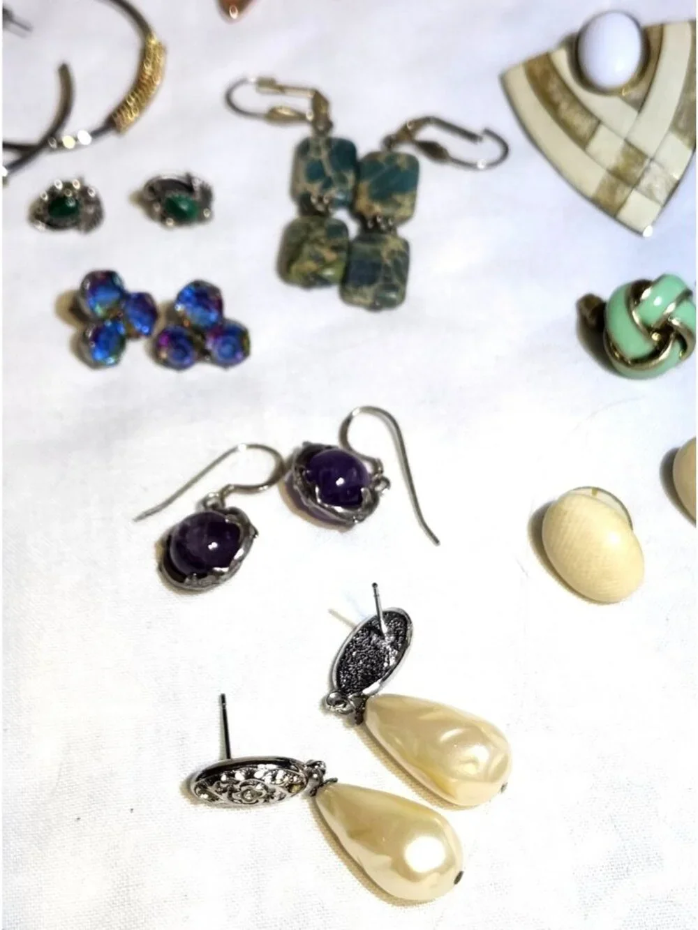 Vintage & Modern Pierced Earrings Lot - 21 Pairs Joan Rivers Kirks Folly TAT 925